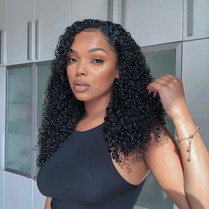 Extensões de Cabelo Humano Kinky Curly 10A – Cabelos Brasileiros Naturais 3B/3C, Remy, Não Processados, Weave Pixie Style