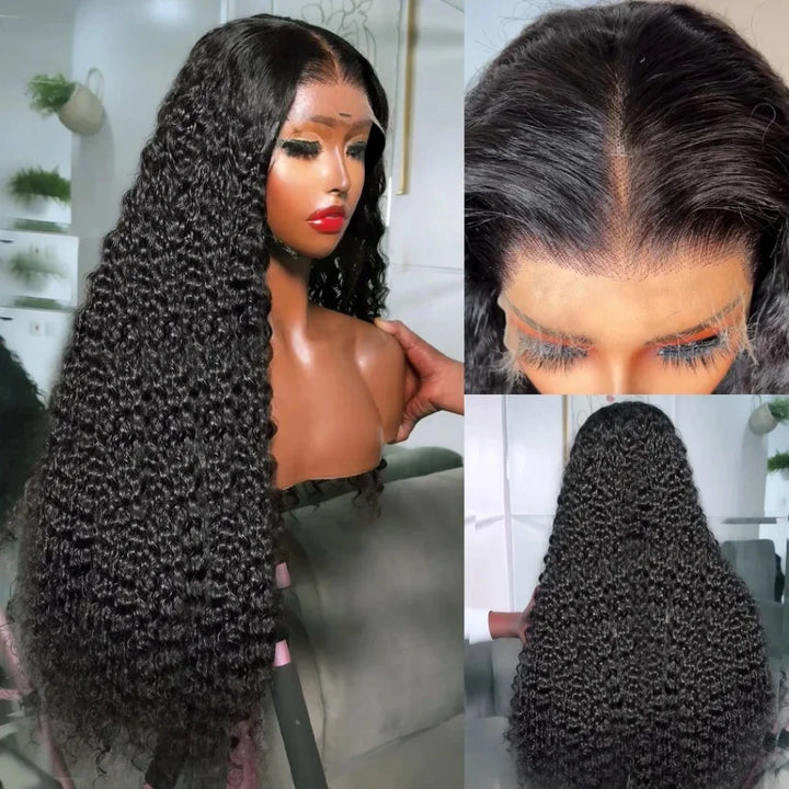 Peruca Lace Frontal HD Deep Wave 100% Cabelo Humano – 13x6, 13x4, 360 Glueless, 250% Densidade, 30 Polegadas