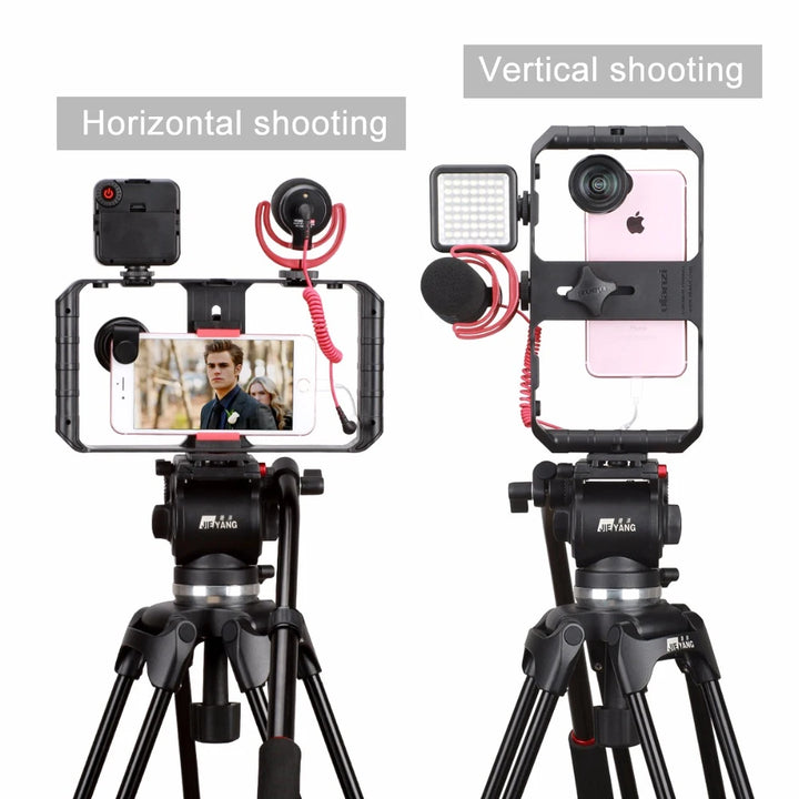 Suporte Cage para Telemóvel Ulanzi U-Rig Pro – Estabilizador Profissional para Filmagens e Vlogging com Smartphone