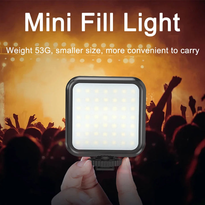 KIT MT01-MT04 Tripé Vlogging com LED, Microfone, Controlo Remoto e Suporte para Telemóvel e Câmaras