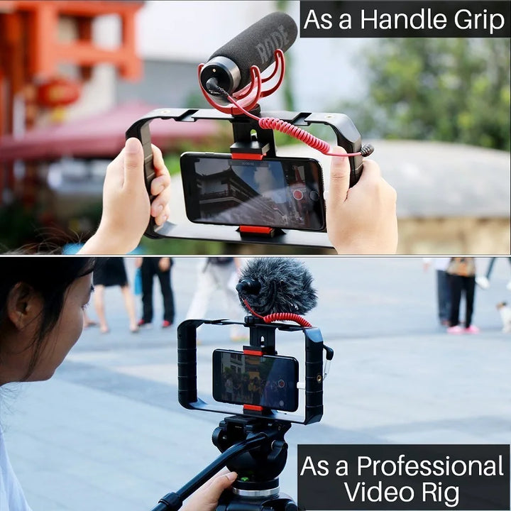 Suporte Cage para Telemóvel Ulanzi U-Rig Pro – Estabilizador Profissional para Filmagens e Vlogging com Smartphone