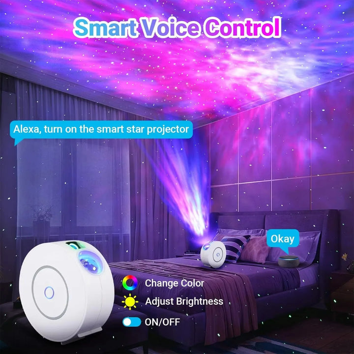 Projetor de Estrelas LED Smart Sky com Comando Remoto