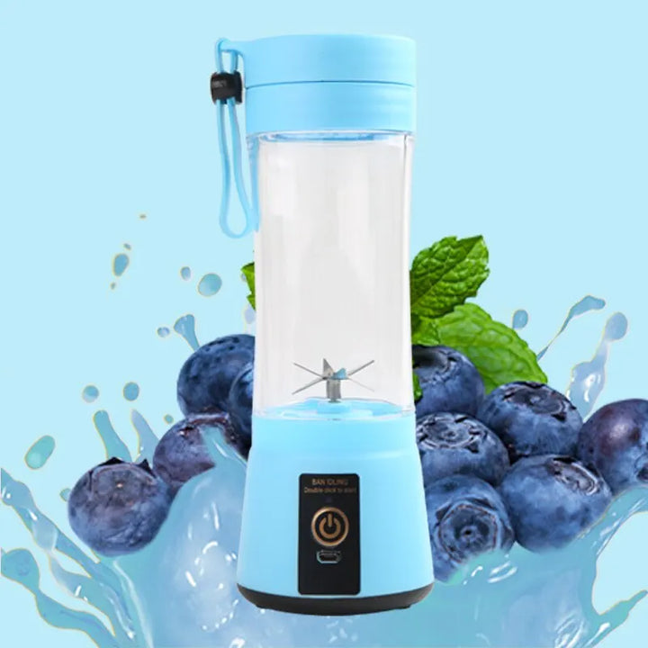 Liquidificador Portátil USB Recarregável 380ml com 6 Lâminas
