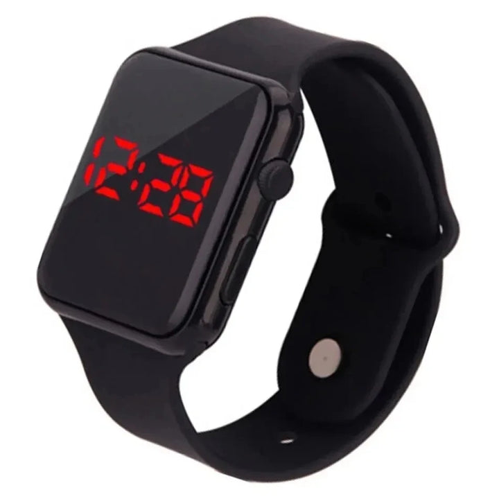 Relógio Digital LED Unissexo com Pulseira de Silicone – Estilo Desportivo e Casual