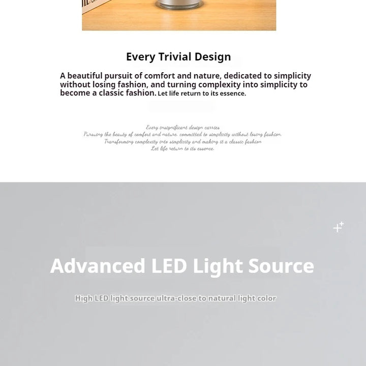 Candeeiro LED Sem Fios Recarregável com Controlo Tátil