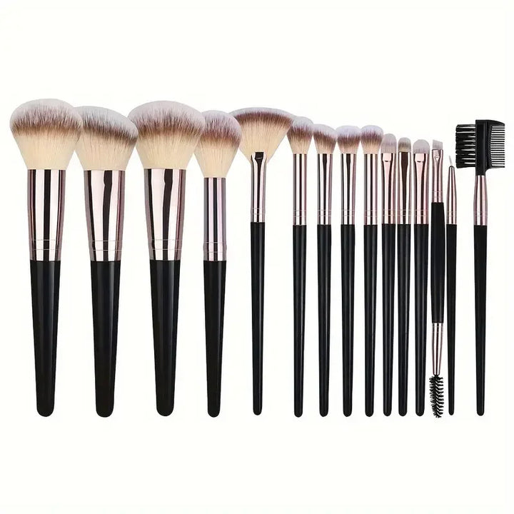 Conjunto de Pincéis de Maquilhagem Profissionais 3 a 20 Peças – Pincéis Suaves para Olhos, Base e Blush