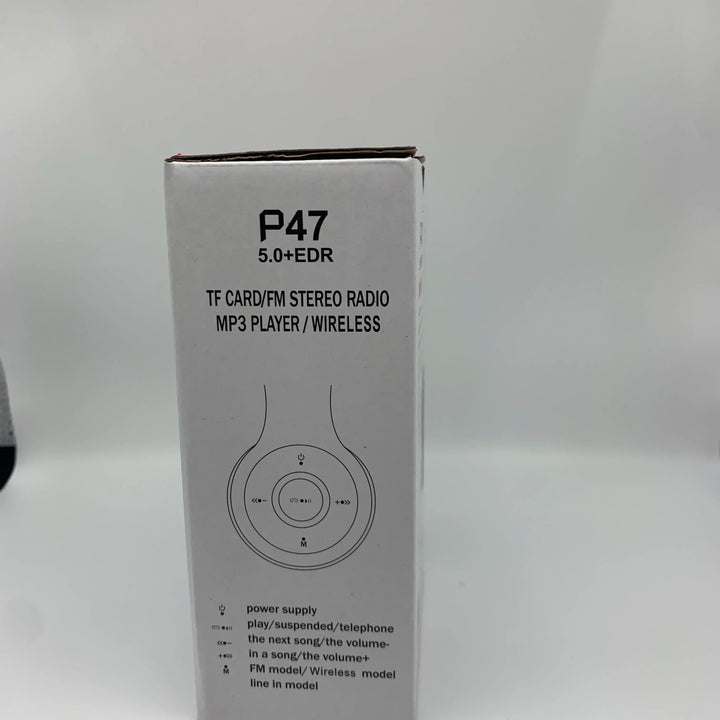 P47 Auscultadores Bluetooth com Microfone – Som Estéreo, Cancelamento de Ruído, Compatível com PC, Telemóvel e Gaming
