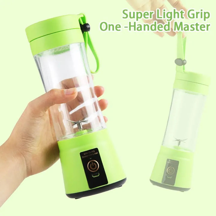 Liquidificador Portátil USB Recarregável 380ml com 6 Lâminas