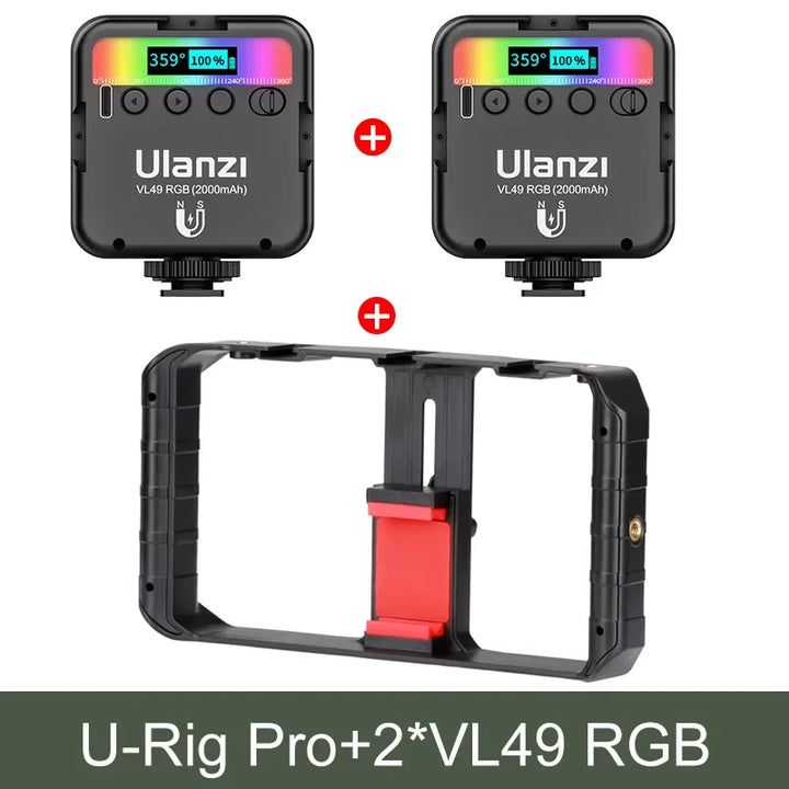 Suporte Cage para Telemóvel Ulanzi U-Rig Pro – Estabilizador Profissional para Filmagens e Vlogging com Smartphone