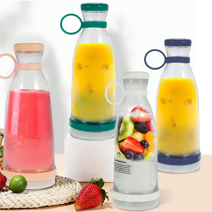 Liquidificador Portátil USB Recarregável 350ml para Smoothies e Sumos Naturais