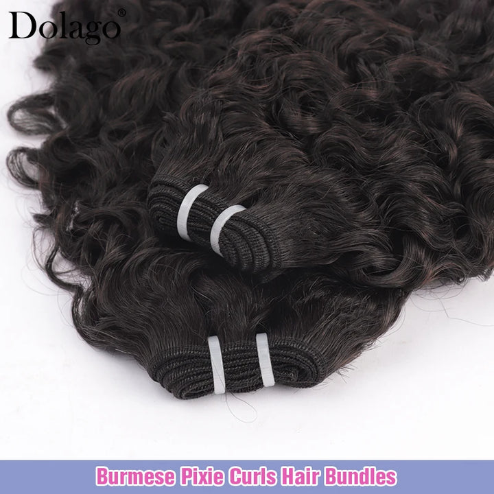 Extensões de Cabelo Humano Curly Burmese Pix Curls – Weave Virgin Remy, Encaracolado Estilo Espiral, Cabelo Cru Vietnamita