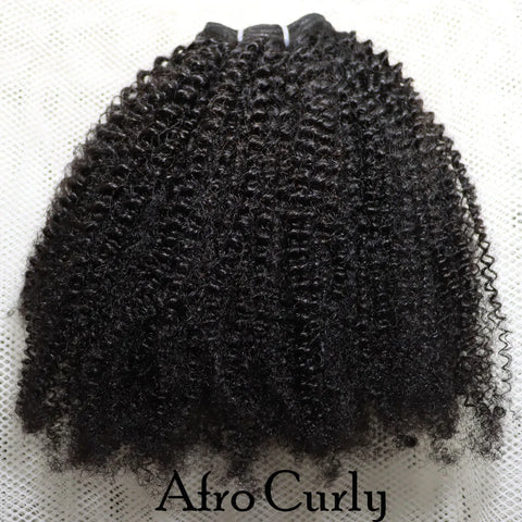 Extensões de Cabelo Humano 4C Afro Kinky Curly | Cabelo Brasileiro Virgem Natural IXTUYLL – Textura Crespa Realista para Mulheres Negras