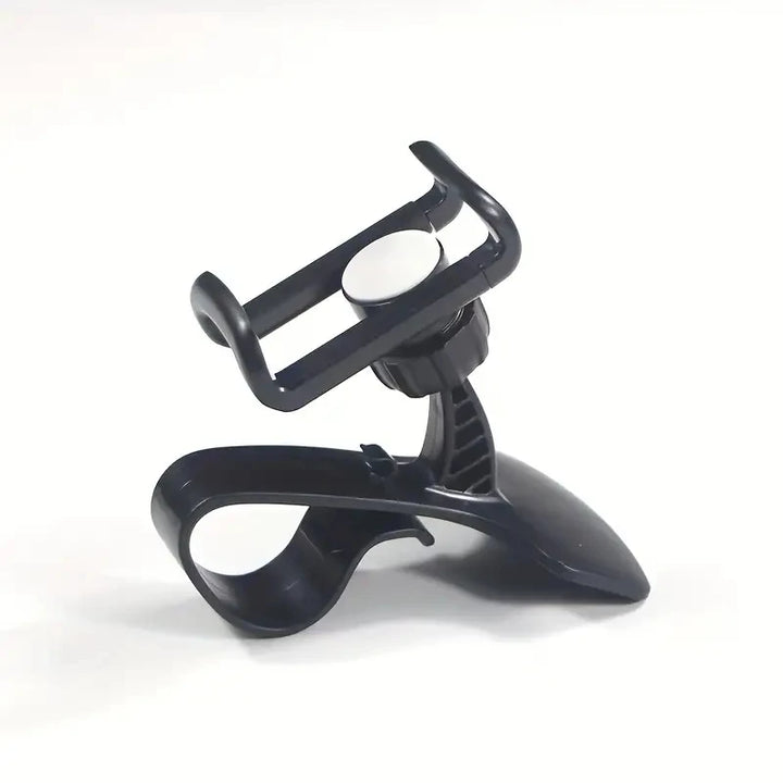 Suporte de Telemóvel Universal para Carro com Rotação 360° – Fixação em Painel com Clipe | Compatível com iPhone, Samsung, Xiaomi