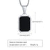 Trendy Pendant Necklaces for Men Boys,Square Natural Stone Stainless Steel Necklaces,New Hip Hop Cool Jewelry Gifts