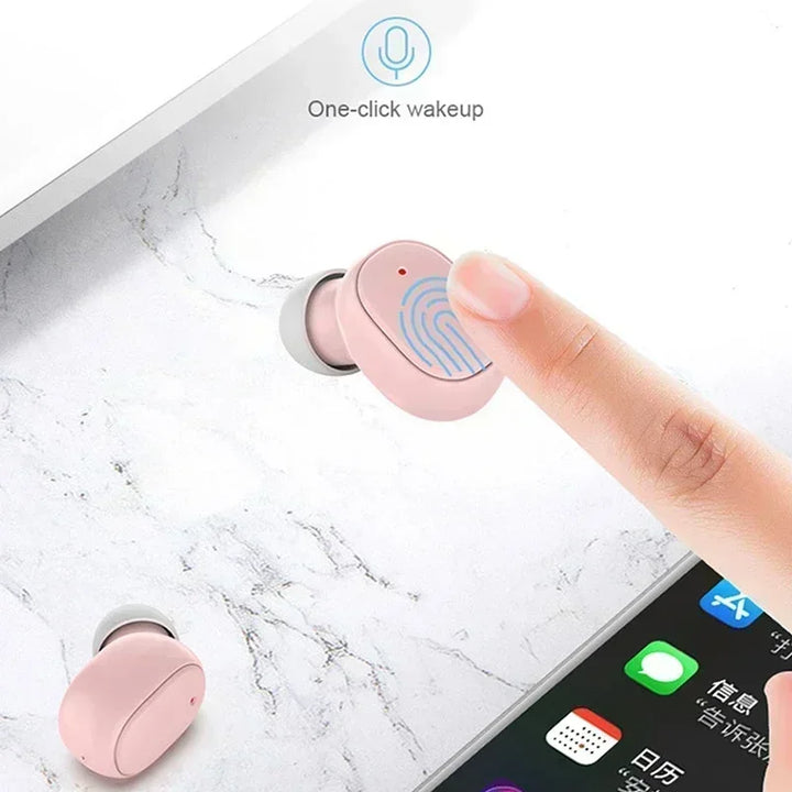 Auriculares A6S TWS Bluetooth 5.1 – In-Ear Sem Fios com Microfone, Cancelamento de Ruído, Touch Control, À Prova de Água