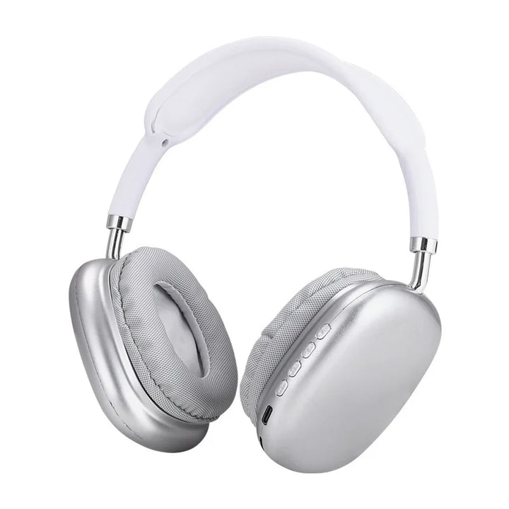 P9 Headphones Bluetooth Sem Fios com Cancelamento de Ruído – Auscultadores Over-Ear com Microfone para Desporto, Gaming e Apple