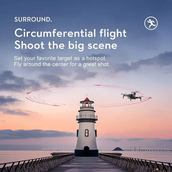 Drone Lenovo S2S 8K com Câmera Dupla, GPS e Evitação de Obstáculos 360º – Drone Profissional Brushless com 45min de Voo e Estabilização EIS
