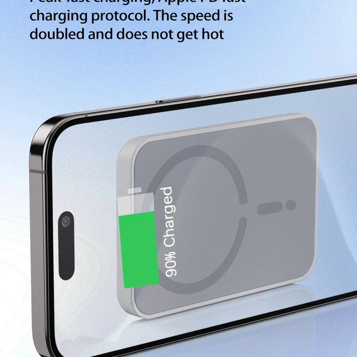 Suporte Carregador Wireless Magnético 100W para Carro – Compatível com iPhone 16/15/14/13/12 Pro Max – Suporte de Saída de Ar com Carregamento Rápido