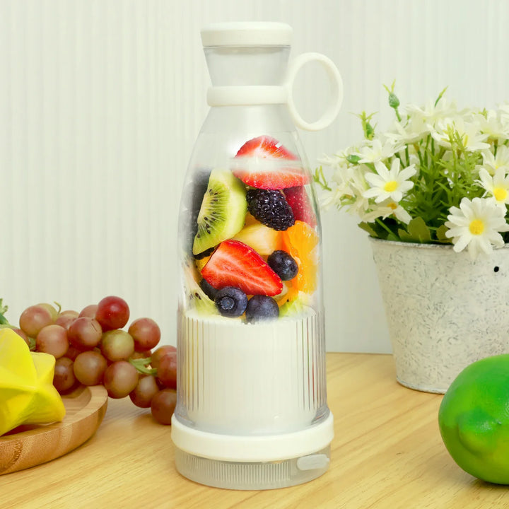Liquidificador Portátil USB Recarregável 350ml para Smoothies e Sumos Naturais