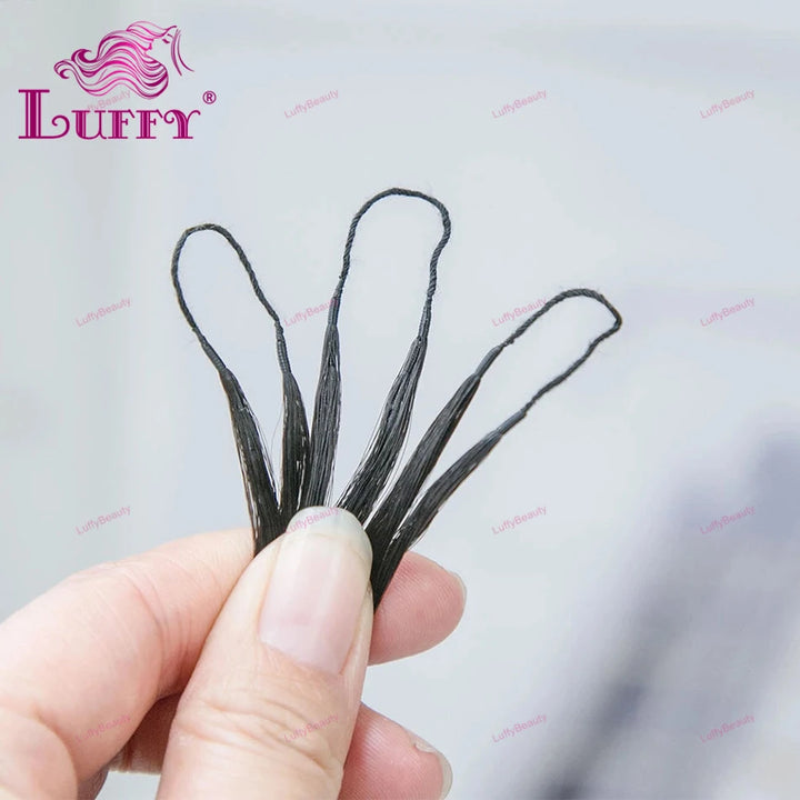 Extensões de Cabelo Humano Kinky Curly Crochet 120g – Pré-Separadas, Sem Nó, 100 Fios por Pacote