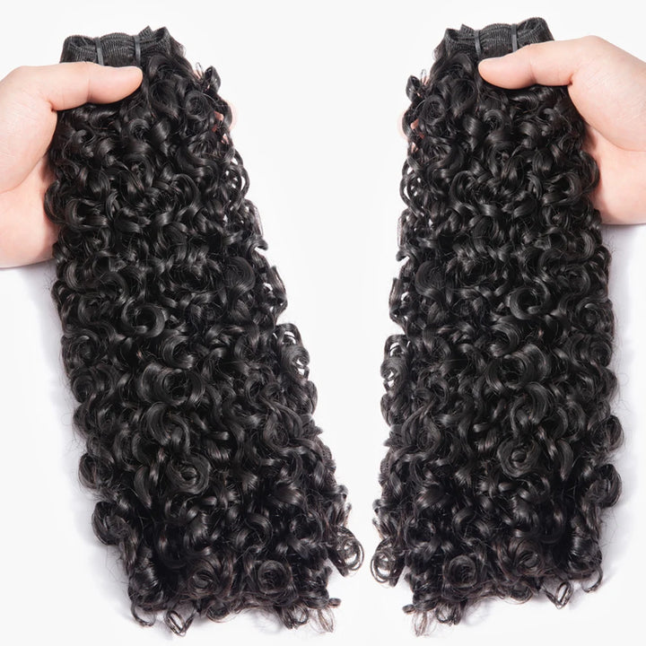 Extensões de Cabelo Humano Kinky Curly 10A – Cabelos Brasileiros Naturais 3B/3C, Remy, Não Processados, Weave Pixie Style
