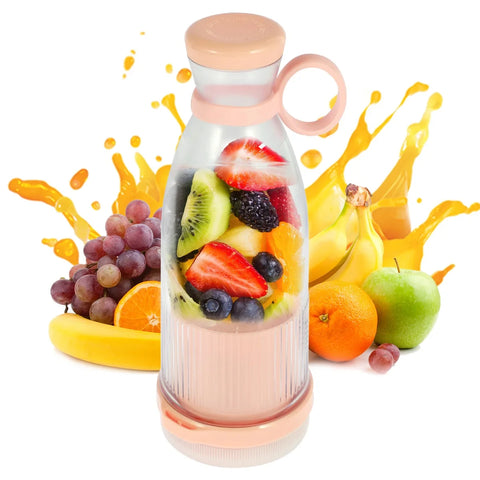 Liquidificador Portátil USB Recarregável 350ml para Smoothies e Sumos Naturais