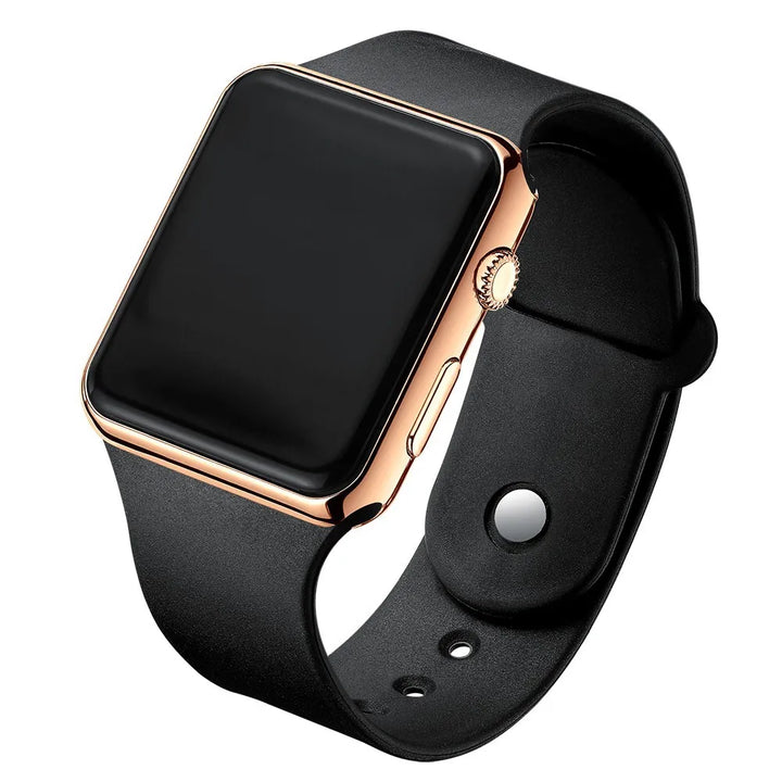Relógio Digital LED Unissexo com Pulseira de Silicone – Estilo Desportivo e Casual
