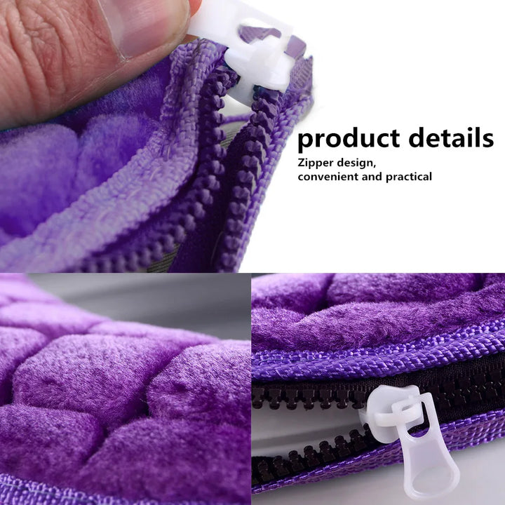 Capa de Assento de Sanita Macia para Inverno – Pelúcia Lavável e Quente | Universal O-Shape 37x44cm