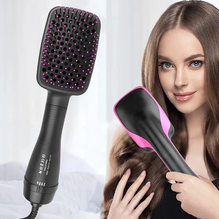 Escova Secadora e Modeladora 5 em 1 – Alisador, Modelador, Secador e Volumizador de Cabelo com Íons Elétricos