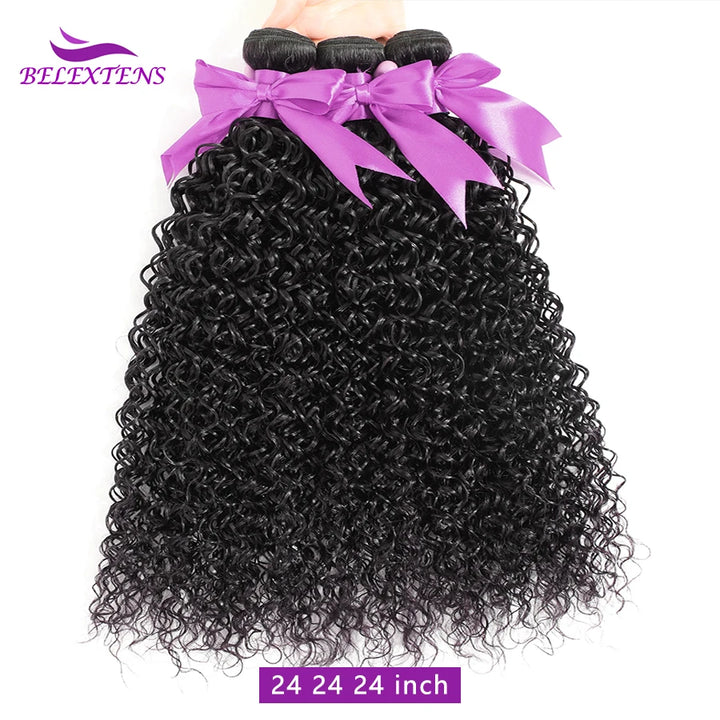 Extensões de Cabelo Natural 100% Humano – 20 a 22 Polegadas Onda de Água | Cabelo Brasileiro Cru, Espesso e de Alta Qualidade