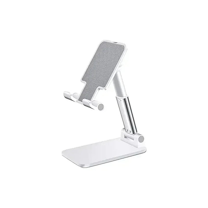 Suporte de Telemóvel Ajustável para Secretária – Compatível com iPhone, Samsung, Xiaomi, iPad e Tablets | Leve, Dobrável e Universal