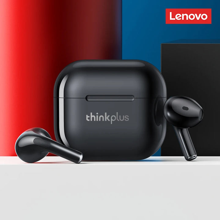 Lenovo LP40 Auriculares Bluetooth Sem Fios TWS – Cancelamento de Ruído, Chamadas HD, Controlo Tátil, Baixa Latência e Estojo de Carregamento