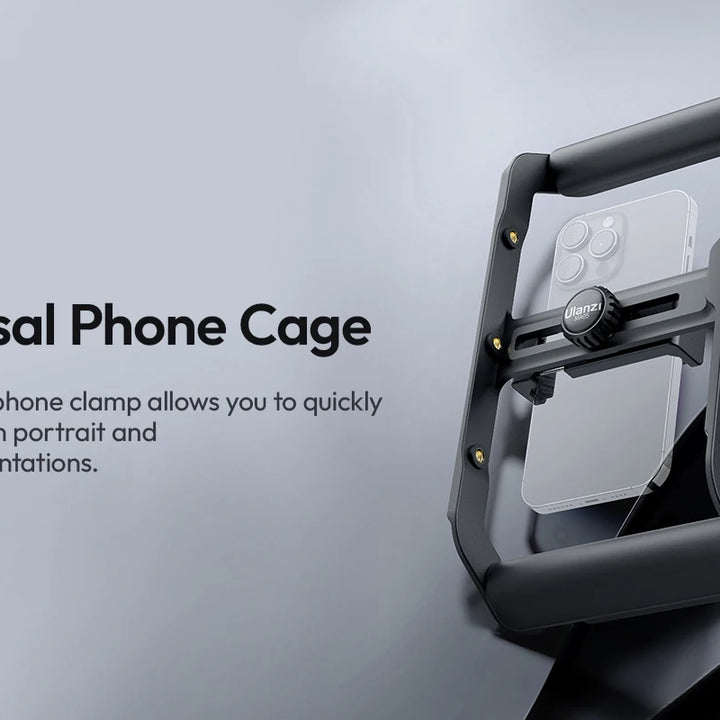 Suporte Cage para Telemóvel Ulanzi U-Rig Pro – Estabilizador Profissional para Filmagens e Vlogging com Smartphone