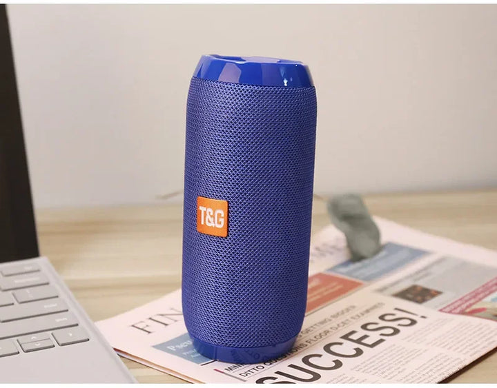 Coluna Bluetooth T&G Portátil | À Prova de Água com Subwoofer Potente, Rádio FM e 10h de Autonomia