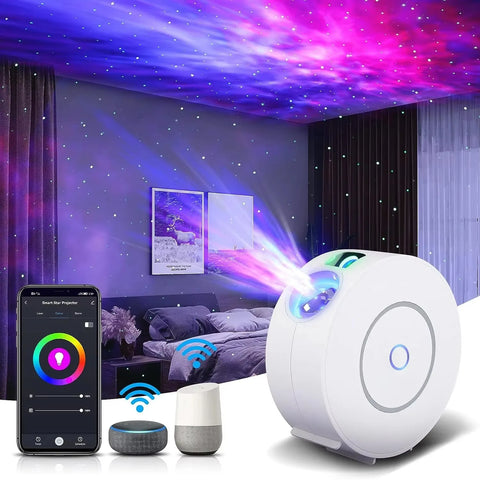 Projetor de Estrelas LED Smart Sky com Comando Remoto