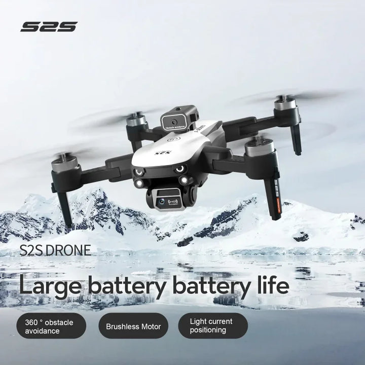 Drone Lenovo S2S 8K com Câmera Dupla, GPS e Evitação de Obstáculos 360º – Drone Profissional Brushless com 45min de Voo e Estabilização EIS