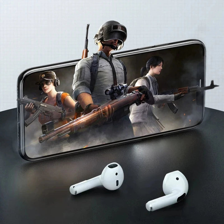 Auriculares Bluetooth TWS Air Pro com controlo tátil, cancelamento ativo de ruído, microfone integrado e resistência à água. Compatíveis com iPhone, Samsung e Xiaomi