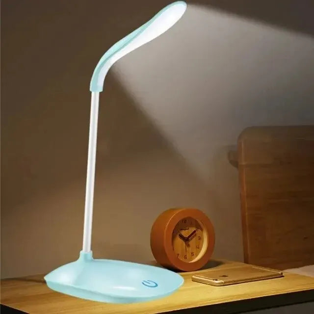 Candeeiro LED Recarregável USB com Controlo Tátil e Intensidade Ajustável