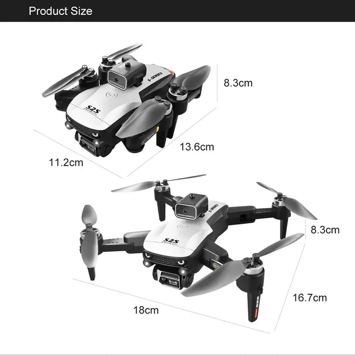 Drone Lenovo S2S 8K com Câmera Dupla, GPS e Evitação de Obstáculos 360º – Drone Profissional Brushless com 45min de Voo e Estabilização EIS