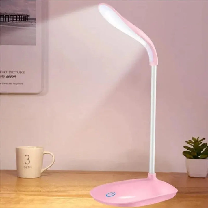 Candeeiro LED Recarregável USB com Controlo Tátil e Intensidade Ajustável