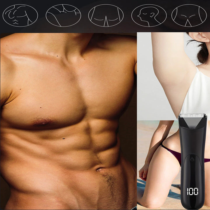 Aparador de Pelos Masculino 6 em 1 – Corpo, Rosto e Áreas Sensíveis