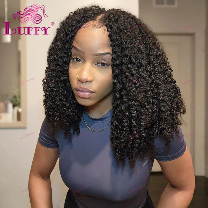Extensões de Cabelo Humano Kinky Curly Crochet 120g – Pré-Separadas, Sem Nó, 100 Fios por Pacote