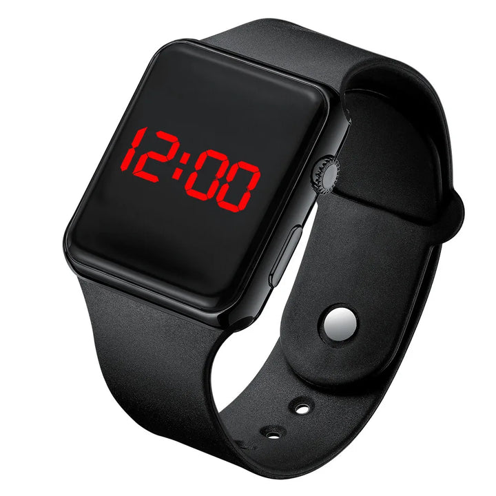 Relógio Digital LED Unissexo com Pulseira de Silicone – Estilo Desportivo e Casual