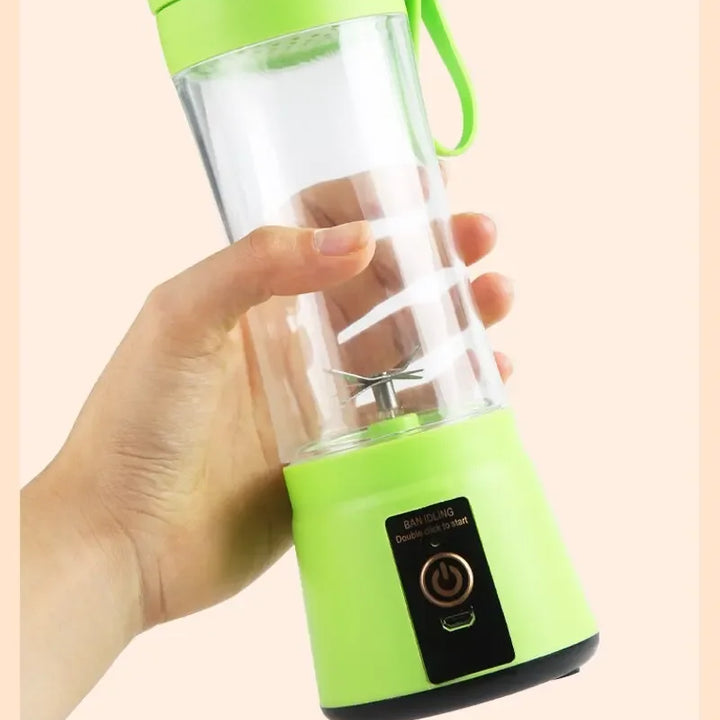 Liquidificador Portátil USB Recarregável 380ml com 6 Lâminas
