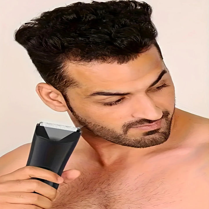 Aparador de Pelos Masculino 6 em 1 – Corpo, Rosto e Áreas Sensíveis