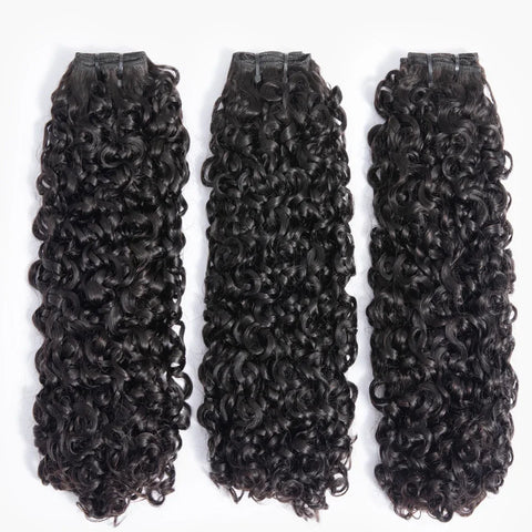 Extensões de Cabelo Humano Kinky Curly 10A – Cabelos Brasileiros Naturais 3B/3C, Remy, Não Processados, Weave Pixie Style