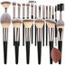 Conjunto de Pincéis de Maquilhagem Profissionais 3 a 20 Peças – Pincéis Suaves para Olhos, Base e Blush