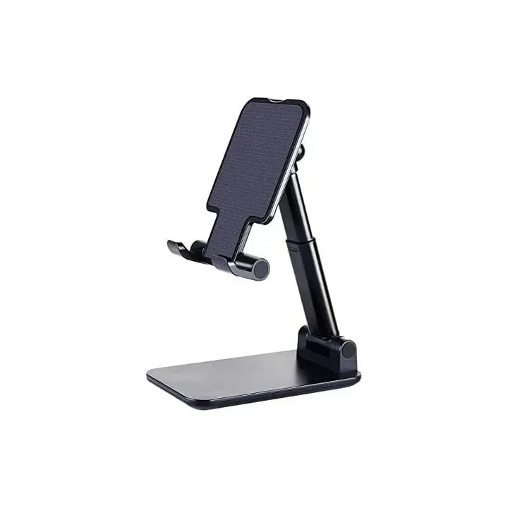 Suporte de Telemóvel Ajustável para Secretária – Compatível com iPhone, Samsung, Xiaomi, iPad e Tablets | Leve, Dobrável e Universal