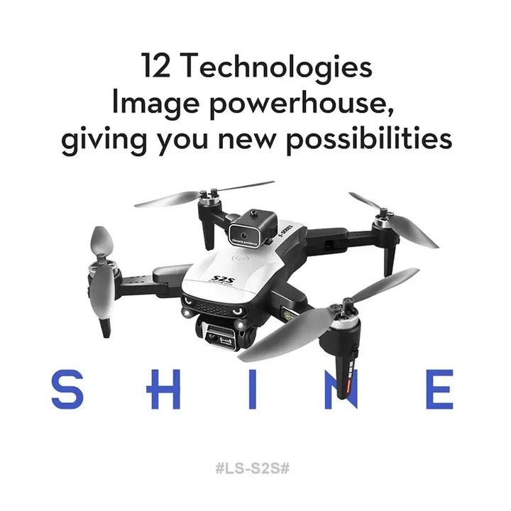 Drone Lenovo S2S 8K com Câmera Dupla, GPS e Evitação de Obstáculos 360º – Drone Profissional Brushless com 45min de Voo e Estabilização EIS