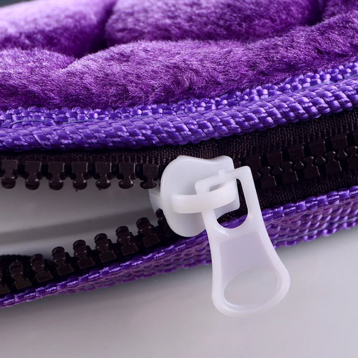 Capa de Assento de Sanita Macia para Inverno – Pelúcia Lavável e Quente | Universal O-Shape 37x44cm
